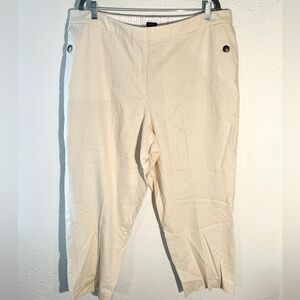 J. Crew linen & cotton blend plus size pants.